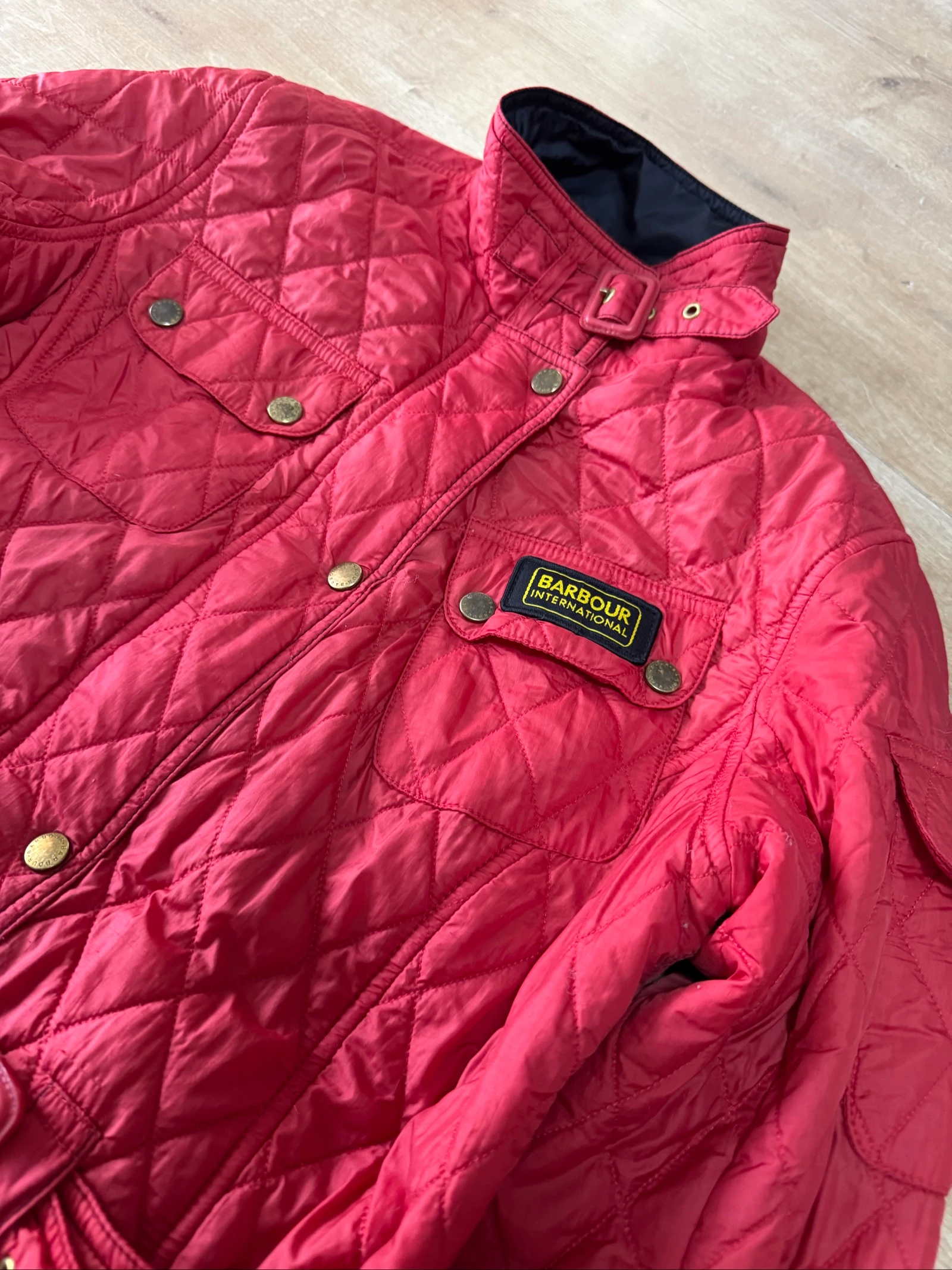 Barbour vintage jaqueta vermelha elegante tamanho M – photo 5